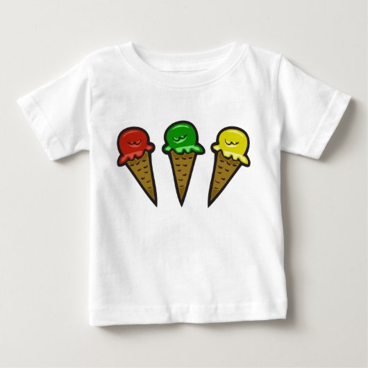 アイスクリームコーン#3 ベビーTシャツ (正面)