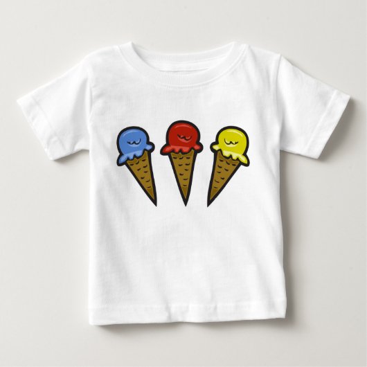 アイスクリームコーン No. 4 ベビーTシャツ (正面)