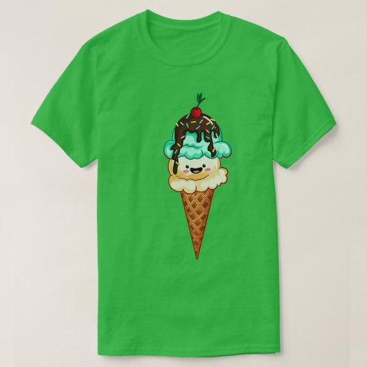 アイスクリームコーン Tシャツ (デザイン正面)