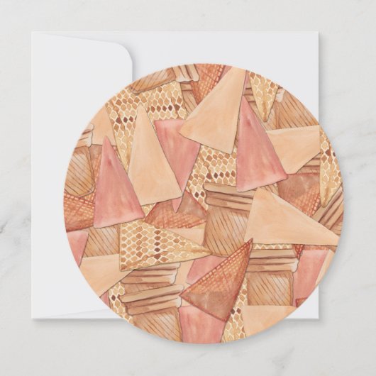 アイスクリームコーンSweet sixteen 招待状 (正面)