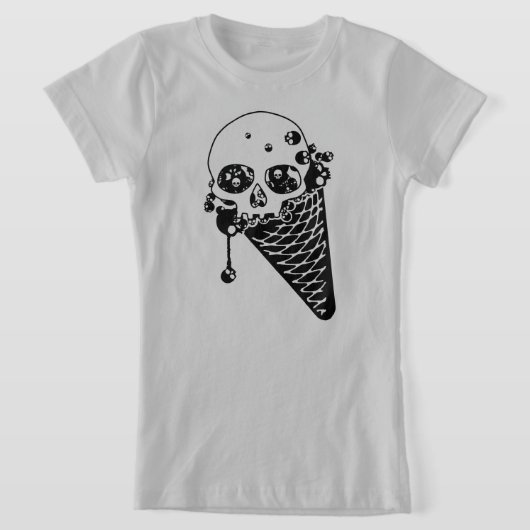 アイスクリームコーンTシャツ Tシャツ (レイダウン)