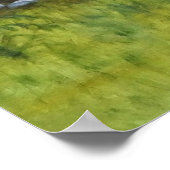 アイスクリームサプライズ 鹿 ファインアートポスター ポスター (角)