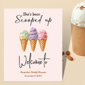アイスクリームサマースコップアップブライダルシャワーへようこそ ポスター
