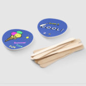 アイスクリームサマータイムおもしろいパドルハンドファン ハンドファン (組立なし)