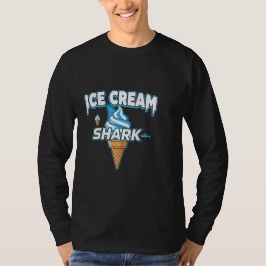 アイスクリームサメ Tシャツ (正面)