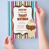 アイスクリームサロン チラシ (手)