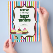 アイスクリームサロン チラシ (手)