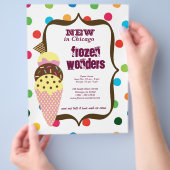 アイスクリームサロン チラシ (手)