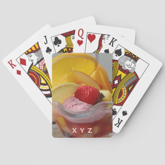 アイスクリームサンカスタムデーモノグラム遊ズカード トランプ (裏面)