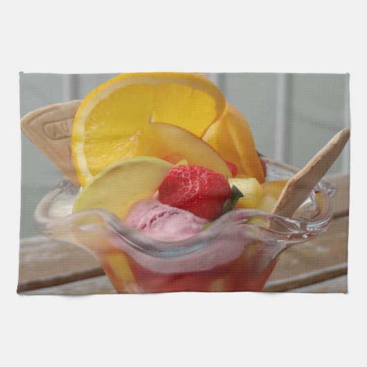 アイスクリームサンデキッチンタオル キッチンタオル (横)