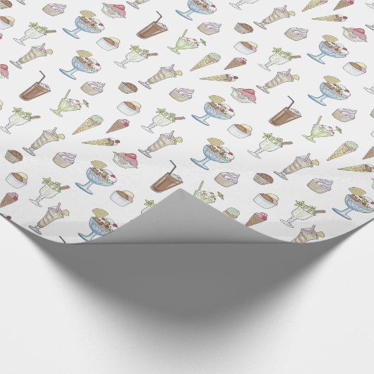 アイスクリームサンデコラージュ ラッピングペーパー (角)