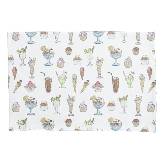 アイスクリームサンデコラージュ 枕カバー (正面左)