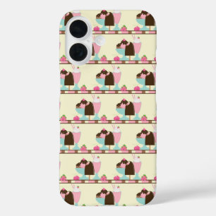 アイスクリームサンデサマリートリートパターン iPhone 16ケース