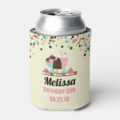 アイスクリームサンデサマリートリート誕生日ガール 缶クーラー (缶正面)