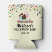 アイスクリームサンデサマリートリート誕生日バッシュ 缶クーラー (裏面)