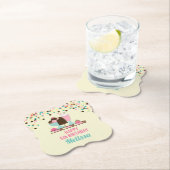 アイスクリームサンデサマリートリート誕生日 ペーパーコースター (インサイチュ)