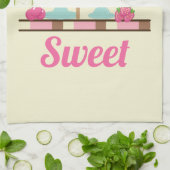 アイスクリームサンデサマリートリート キッチンタオル (折り畳み)