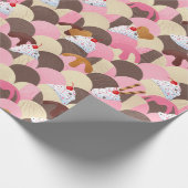 アイスクリームサンデス ラッピングペーパー (角)