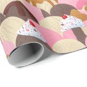 アイスクリームサンデス ラッピングペーパー (ロールコーナー)