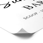 アイスクリームサンデバー結婚の看板ポスター ポスター (角)