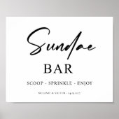 アイスクリームサンデバー結婚の看板ポスター ポスター (正面)