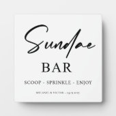 アイスクリームサンデバー結婚ズサイン フォトプラーク (正面)