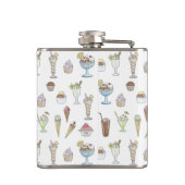 アイスクリームサンデパターンホワイト フラスク (裏面)