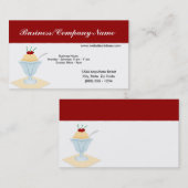 アイスクリームサンデビジネスカード 名刺 (正面/裏面)