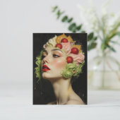 アイスクリームサンデーとフルーツヘア ポストカード (スタンド正面)