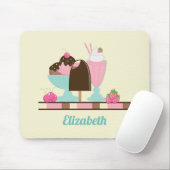 アイスクリームサンデーと他のおいしいお菓子 マウスパッド (マウス)