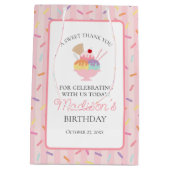 アイスクリームサンデーのご褒美 バースデーギフト ミディアムペーパーバッグ (裏面)