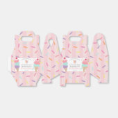 アイスクリームサンデーのひと口で運ばれた花嫁のシャワー フェイバーボックス (折り畳みなし)