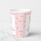 アイスクリームサンデーのスイートなブライダルシャワー 紙コップ (右)