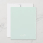 アイスクリームサンデー感謝カード (青) ノートカード (裏面)