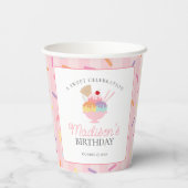 アイスクリームサンデー誕生日おめでとう 紙コップ (裏面)