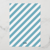 アイスクリームサンデ子供の誕生日パーティー 箔招待状 (裏面)