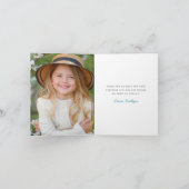 アイスクリームサンデ子供の誕生日 サンキューカード (内部)