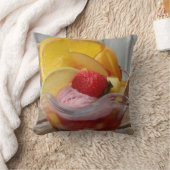 アイスクリームサンデ装飾用クッション クッション (ブランケット)