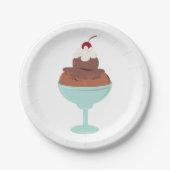 アイスクリームサンデ ペーパープレート (正面)