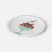 アイスクリームサンデ ペーパープレート (アングル)