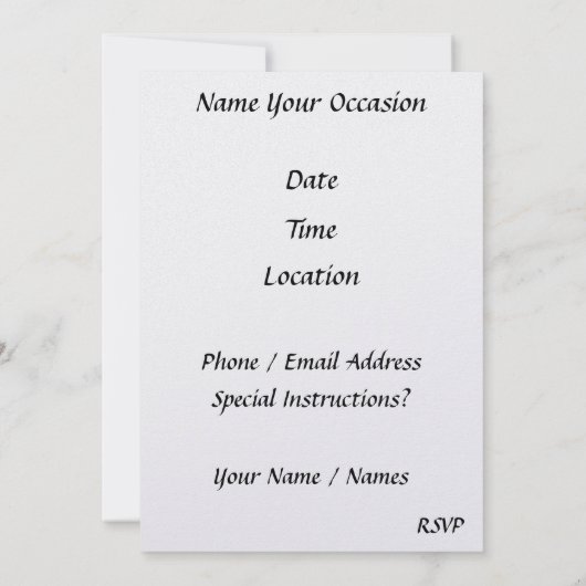 アイスクリームサンデ 招待状 (裏面)