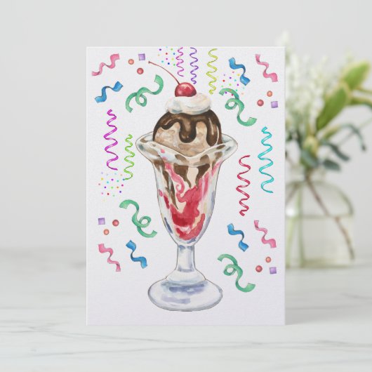 アイスクリームサンデ 招待状 (スタンド正面)