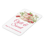 アイスクリームサンドイッチデイウォーターカラー招待状 マグネット (左側)