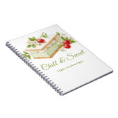 アイスクリームサンドイッチデイノート甘いレシピ ノートブック (右側)