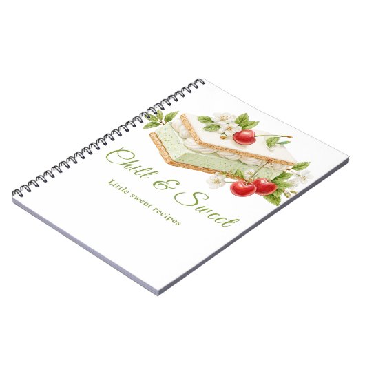 アイスクリームサンドイッチデイノート甘いレシピ ノートブック (左側)