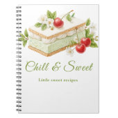 アイスクリームサンドイッチデイノート甘いレシピ ノートブック (正面)