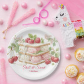 アイスクリームサンドイッチ日水彩 ペーパープレート (パーティー)