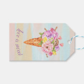 アイスクリームシャワー、ブライダルシャワーギフトラベル ギフトタグ (正面(横))