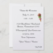 アイスクリームシャーベット招待状- SRF 招待状 (裏面)