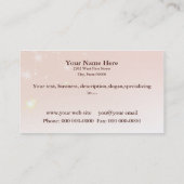 アイスクリームショップカスタムビジネスカード 名刺 (裏面)